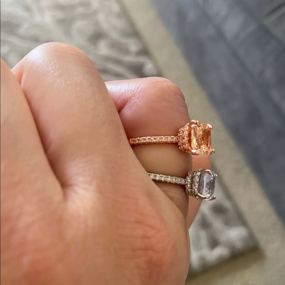 New Women’s 925 Silver Diamond Wedding Ring - Picture 4 of 4